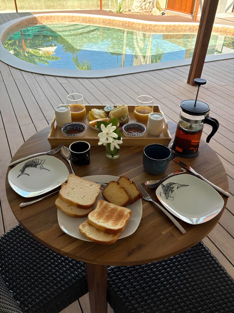 petit déjeuner pension de famille moorea