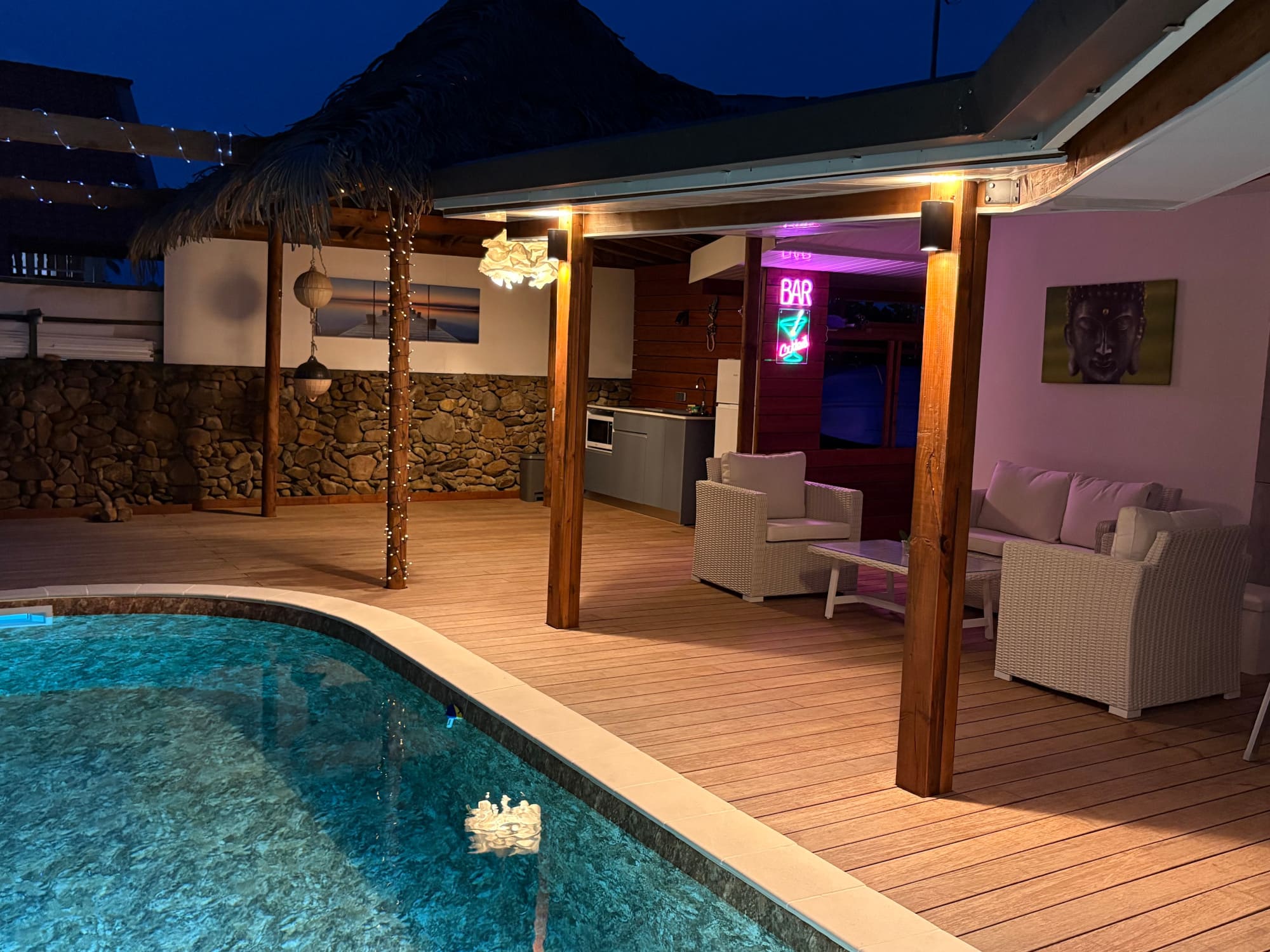 location studio avec piscine à moorea