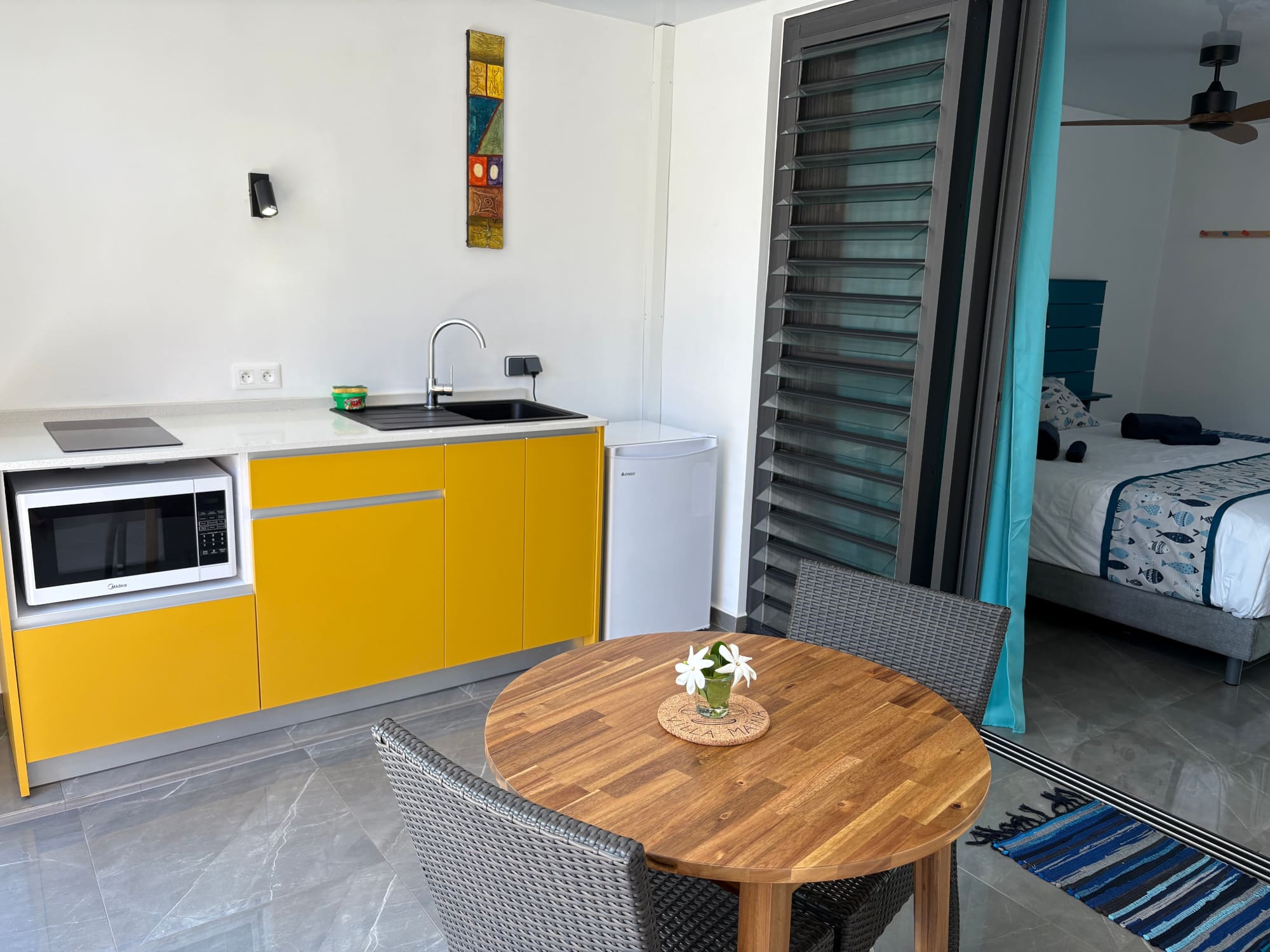 location studio avec terrasse